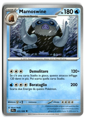 Pokémon mamoswine 025 094 - mamoswine, 025/094