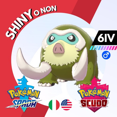 Mamoswine shiny non iv - shiny, 6