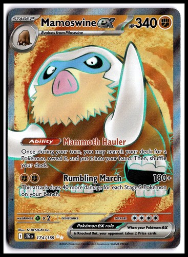 Pokemon mamoswine sv9 - ex,