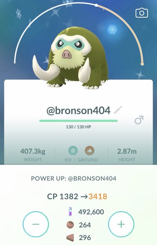 Shiny mamoswine livello 3 - livello,