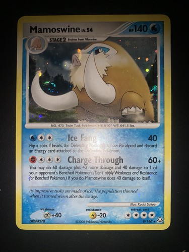 Carta pokemon mamoswine - carta, 9/146