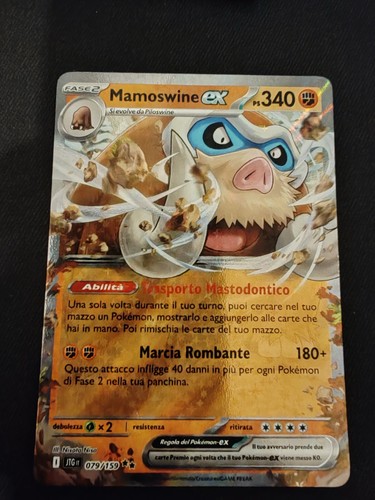 Carta pokemon mamoswine - pokemon,