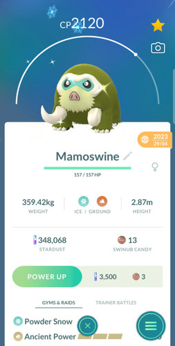 Shiny mamoswine pokémon go - pokémon,