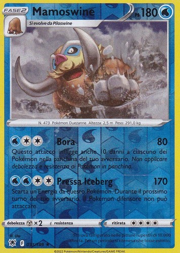 Carta pokemon mamoswine - pokemon,