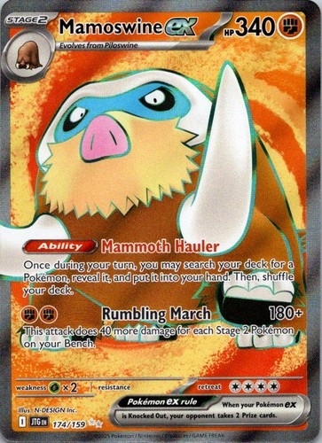 Mamoswine 174 159 sv09 - mamoswine, ex