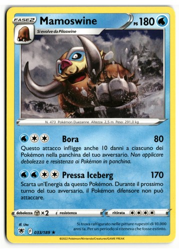 Pokémon mamoswine 033 189 - pokémon, 033/189