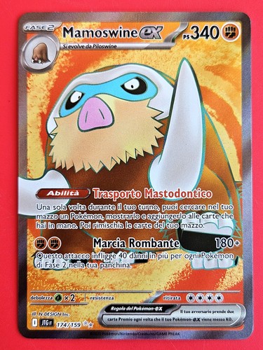 Carta pokemon mamoswine - carta,
