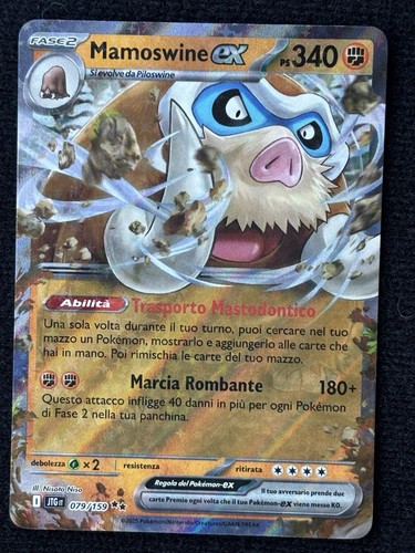 Carta pokemon mamoswine - carta,